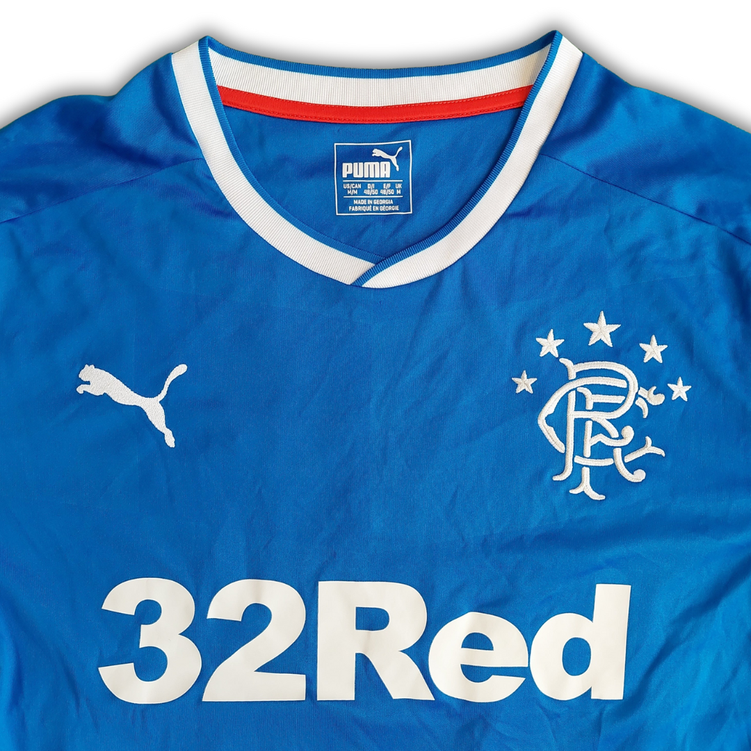 Rangers F.C. 2017/18 Home Shirt (Excellent) - Size M