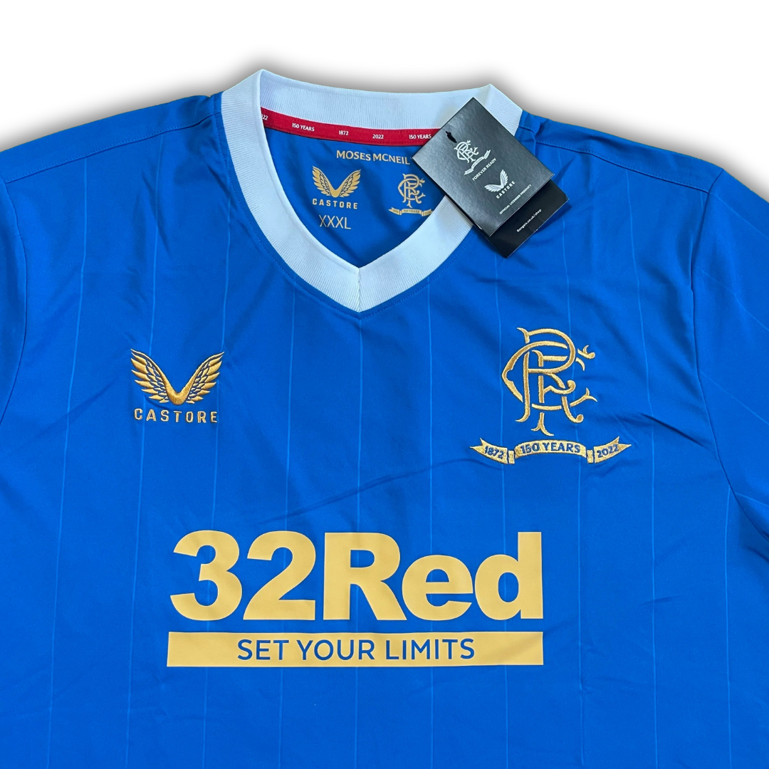 Rangers F.C. 2021/22 *150 Years Anniversary* Home Shirt (BNWT) - Size 3XL