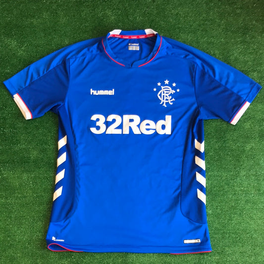 Rangers F.C. 2018/19 Home Shirt (Very Good) - Size L