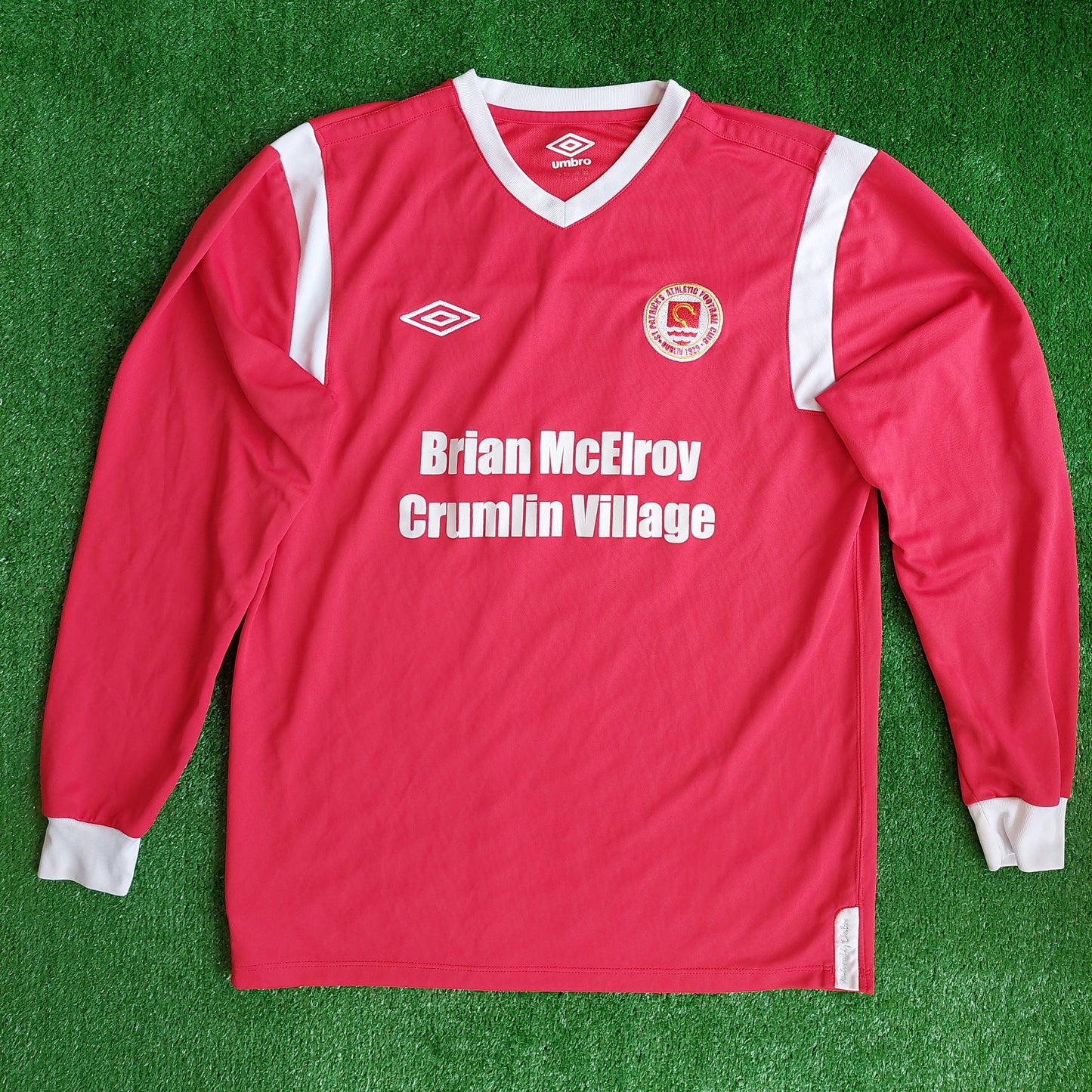 St Patrick's Athletic FC *MATCHWORN* #15 Home Shirt (Very Good) - Size L