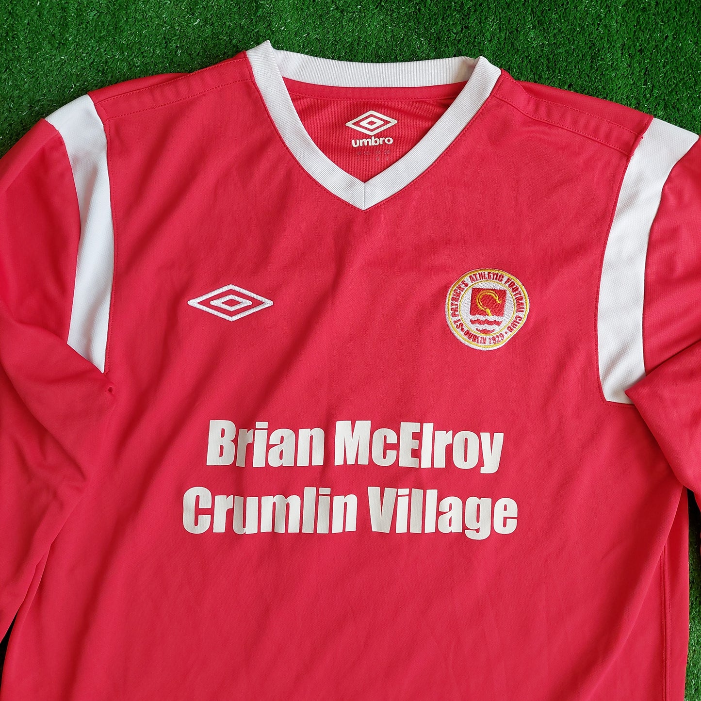 St Patrick's Athletic FC *MATCHWORN* #15 Home Shirt (Very Good) - Size L