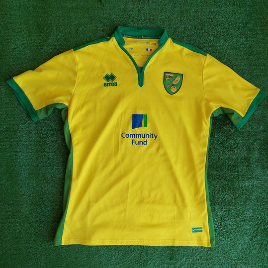 Norwich City 2016/17 Home Shirt (Very Good) - Size XL