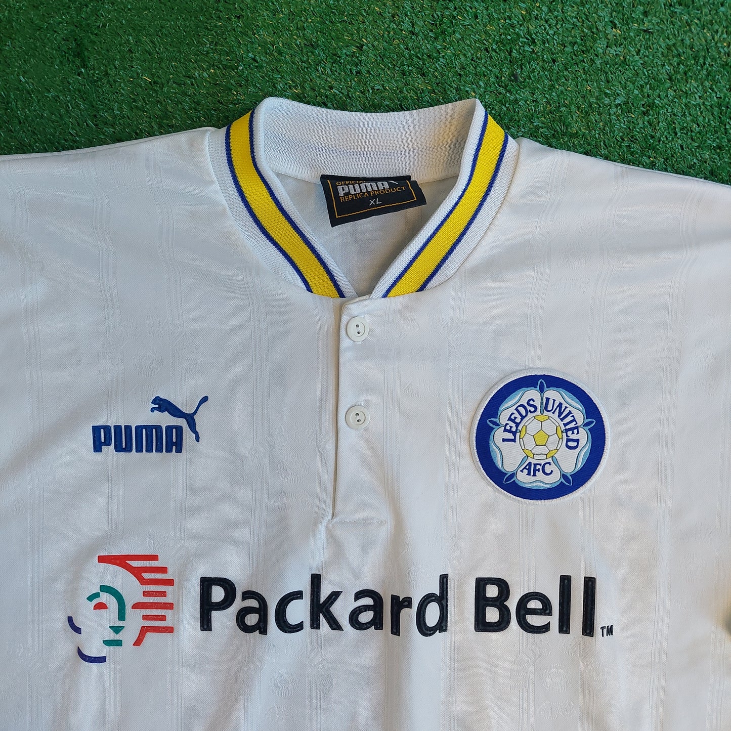 Leeds United 1996/98 Home Shirt (Excellent) - Size XL