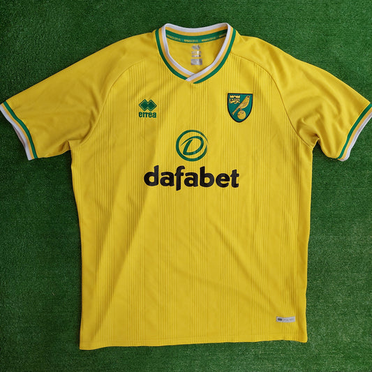 Norwich City 2020/21 Home Shirt (Excellent) - Size 3XL