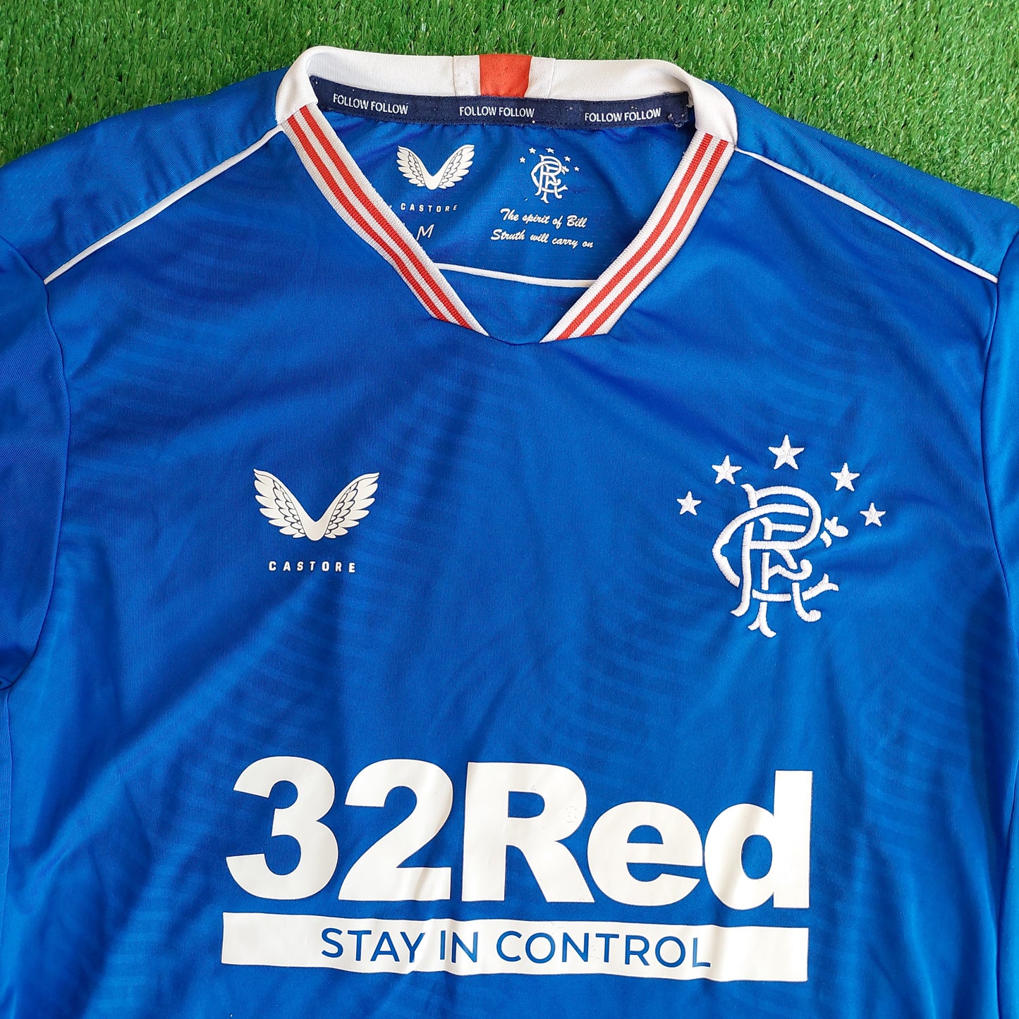 Rangers F.C. 2020/21 L/S Home Shirt (Very good) - Size M