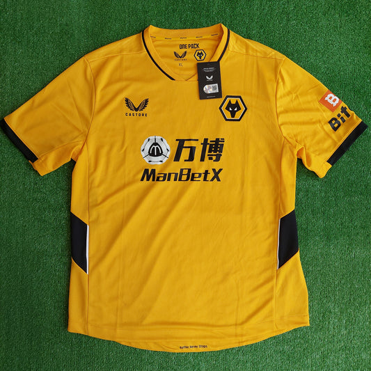 Wolverhampton Wanderers 2021/22 Home Shirt (BNWT) - Size XL
