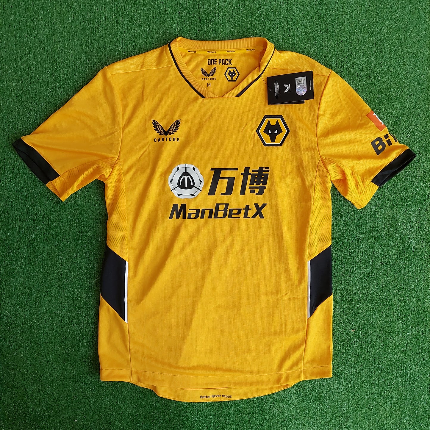 Wolverhampton Wanderers 2021/22 "Raul #9" Home Shirt (BNWT) - Size M
