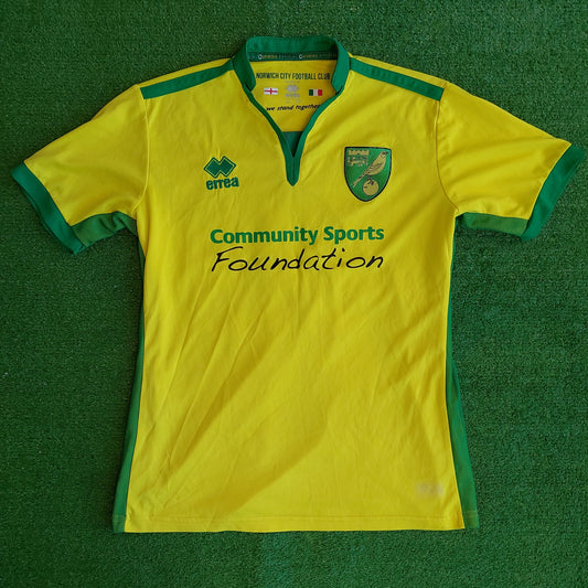 Norwich City 2016/17 Home Shirt (Very Good) - Size M