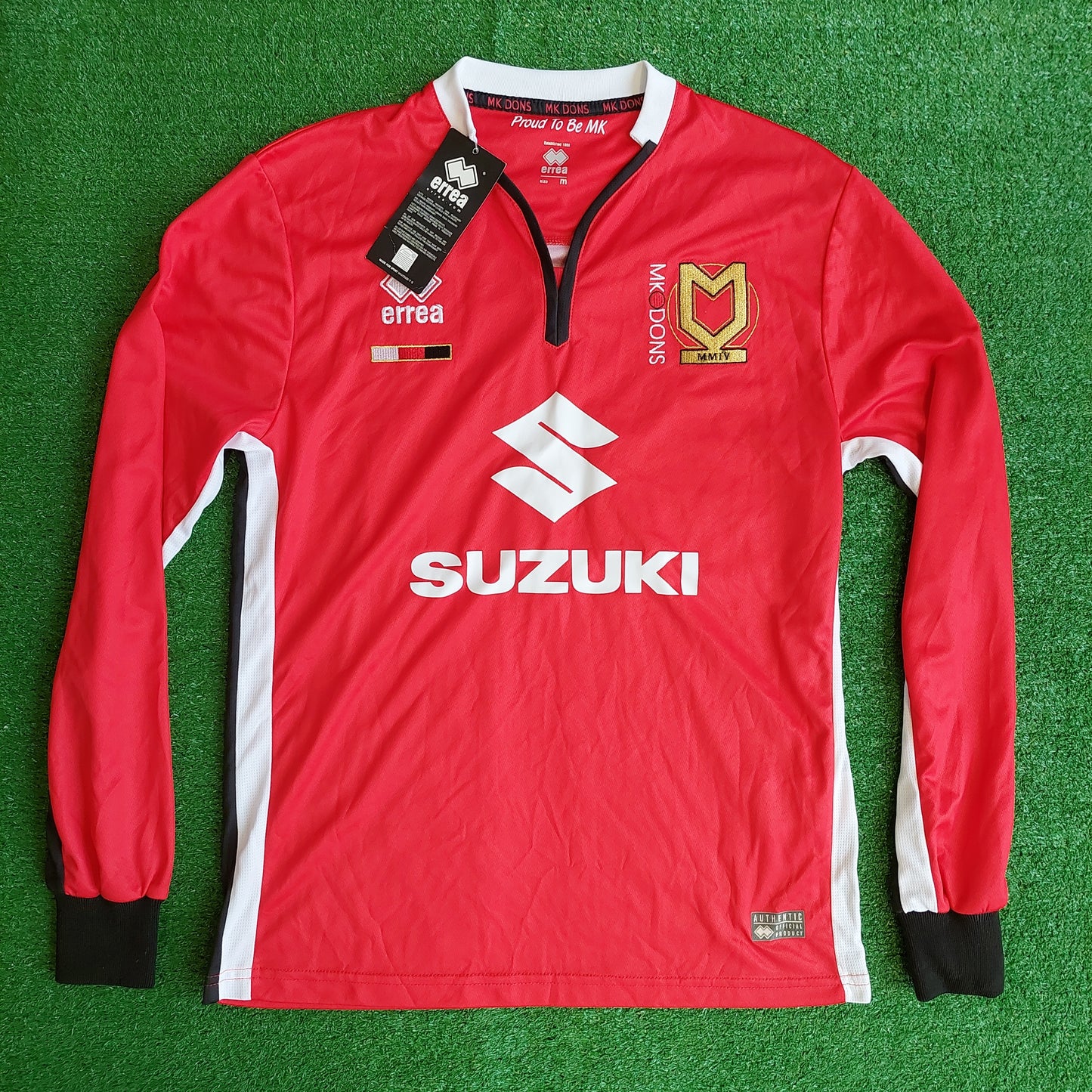 MK Dons 2015/16 L/S Away Shirt (BNWT) - Size L