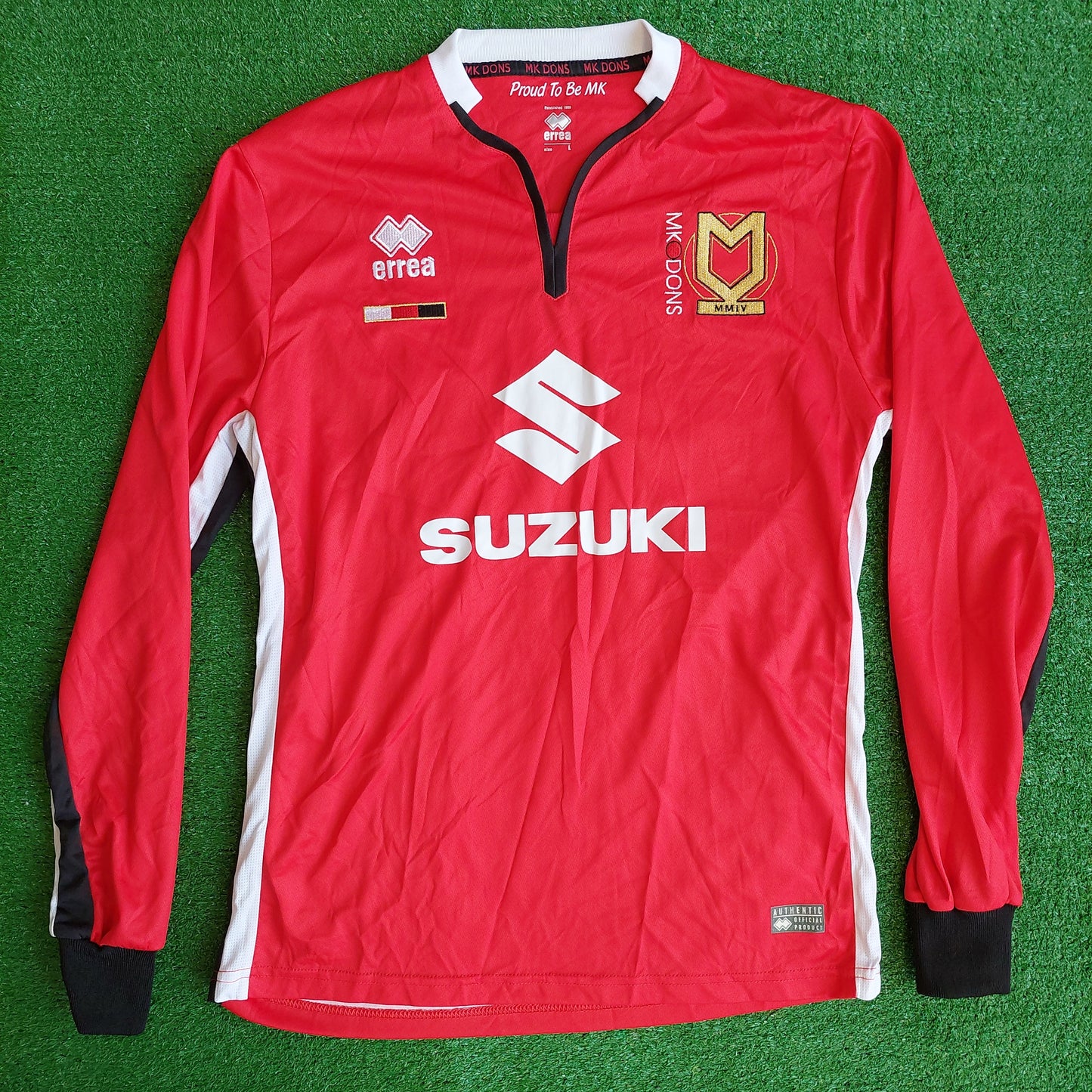 MK Dons 2015/16 L/S Away Shirt (Excellent) - Size L