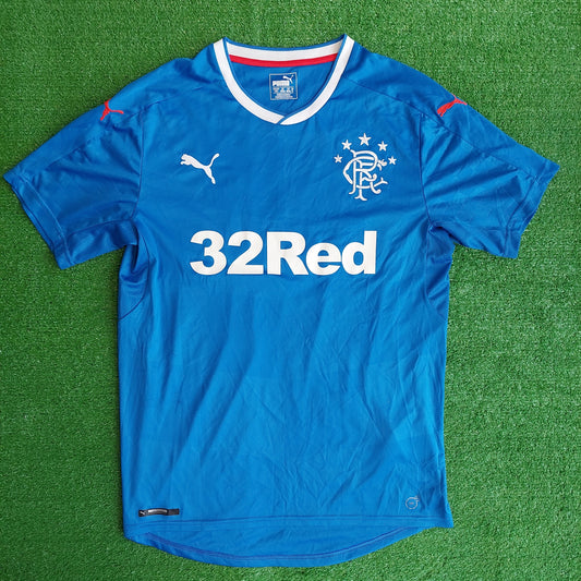 Rangers F.C. 2017/18 Home Shirt (Excellent) - Size M