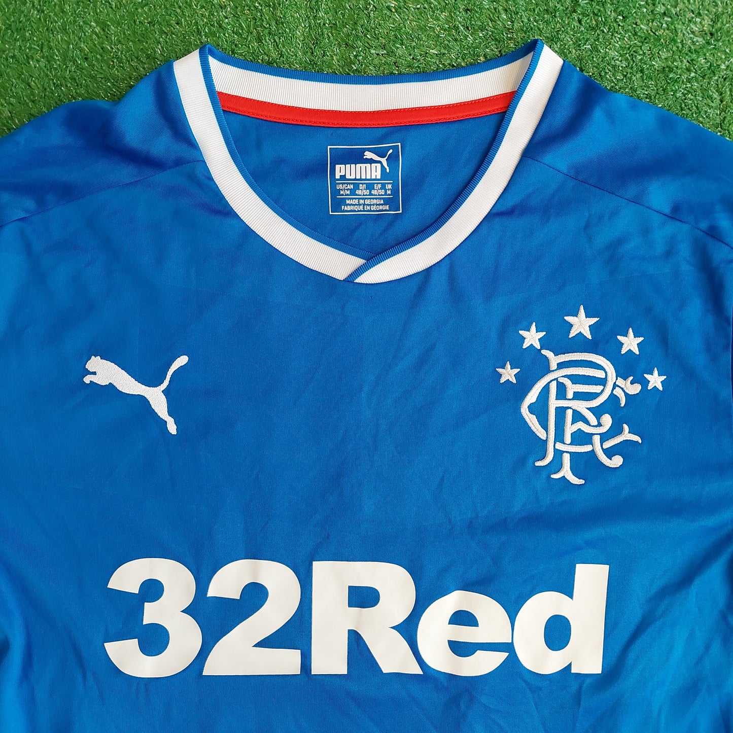 Rangers F.C. 2017/18 Home Shirt (Excellent) - Size M