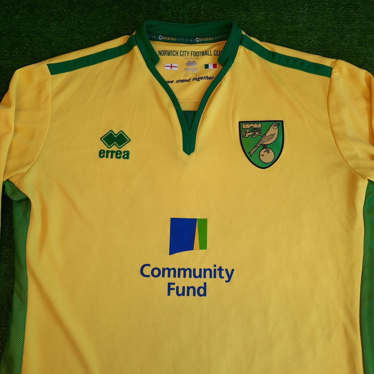 Norwich City 2016/17 L/S Home Shirt (Very Good) - Size L