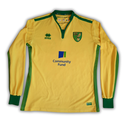 Norwich City 2016/17 L/S Home Shirt (Very Good) - Size L