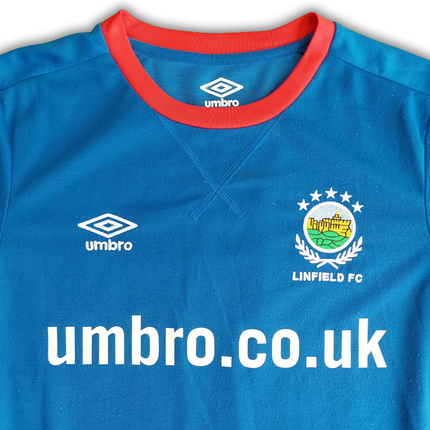 Linfield FC 2017/19 Home Shirt (Very Good) - Size M
