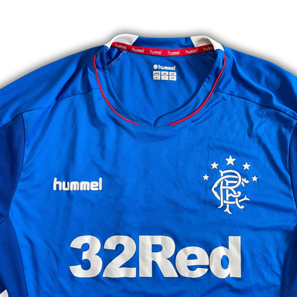 Rangers F.C. 2018/19 L/S Home Shirt (Very Good) - Size XL