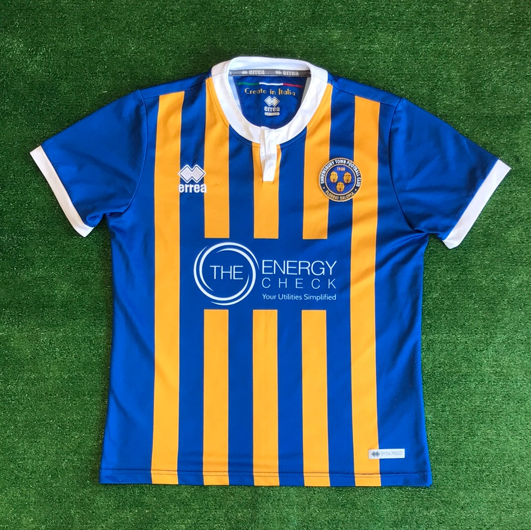 Shrewsbury Town 2018/19 Home Shirt (Very Good) - Size S