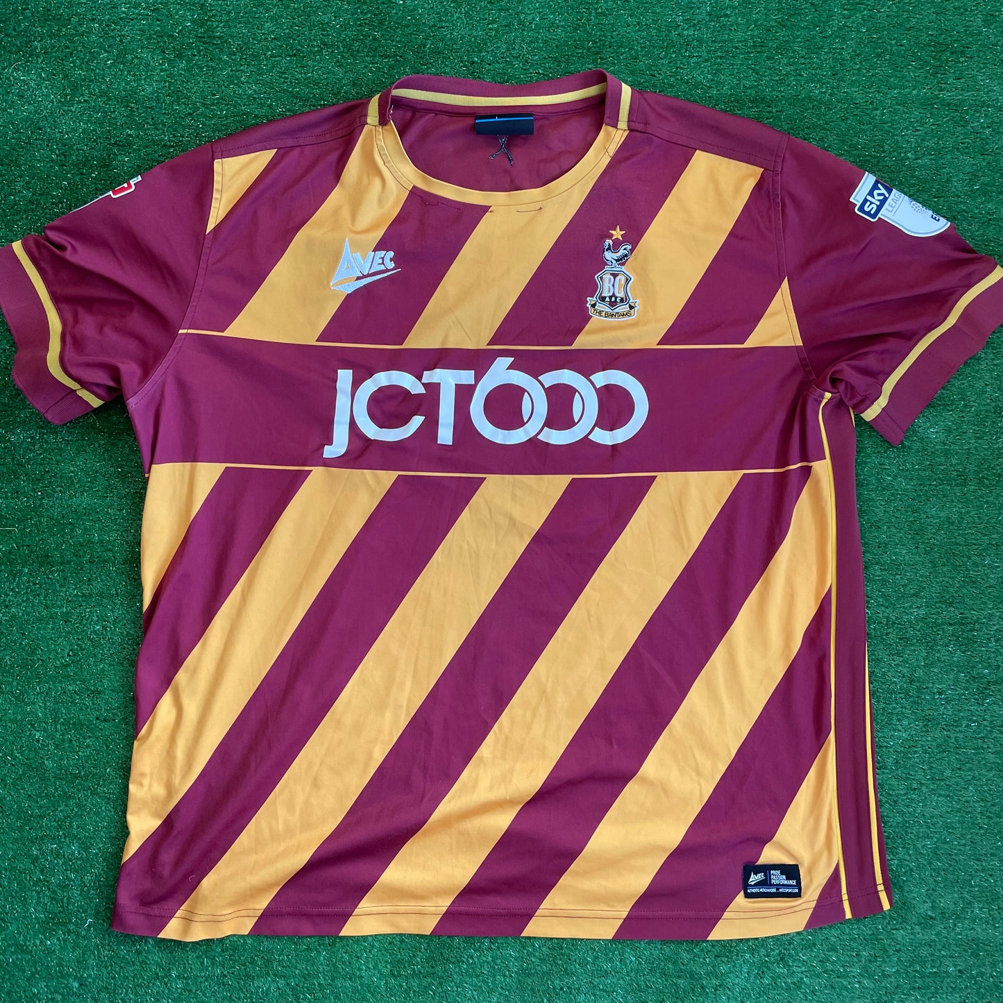 Bradford City 2016/17 Home Shirt (Very Good) - Size XXL