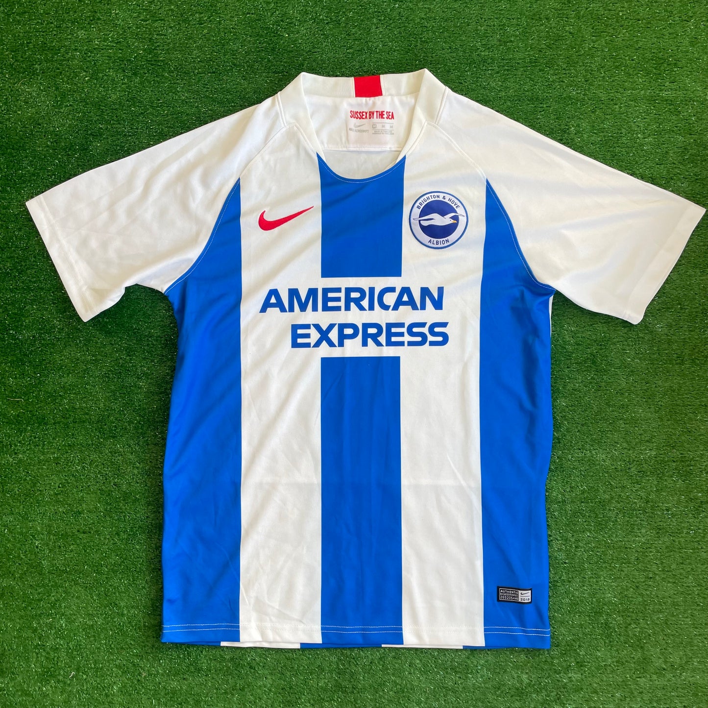 Brighton & Hove Albion 2018/19 Home Shirt (Excellent) - Size M