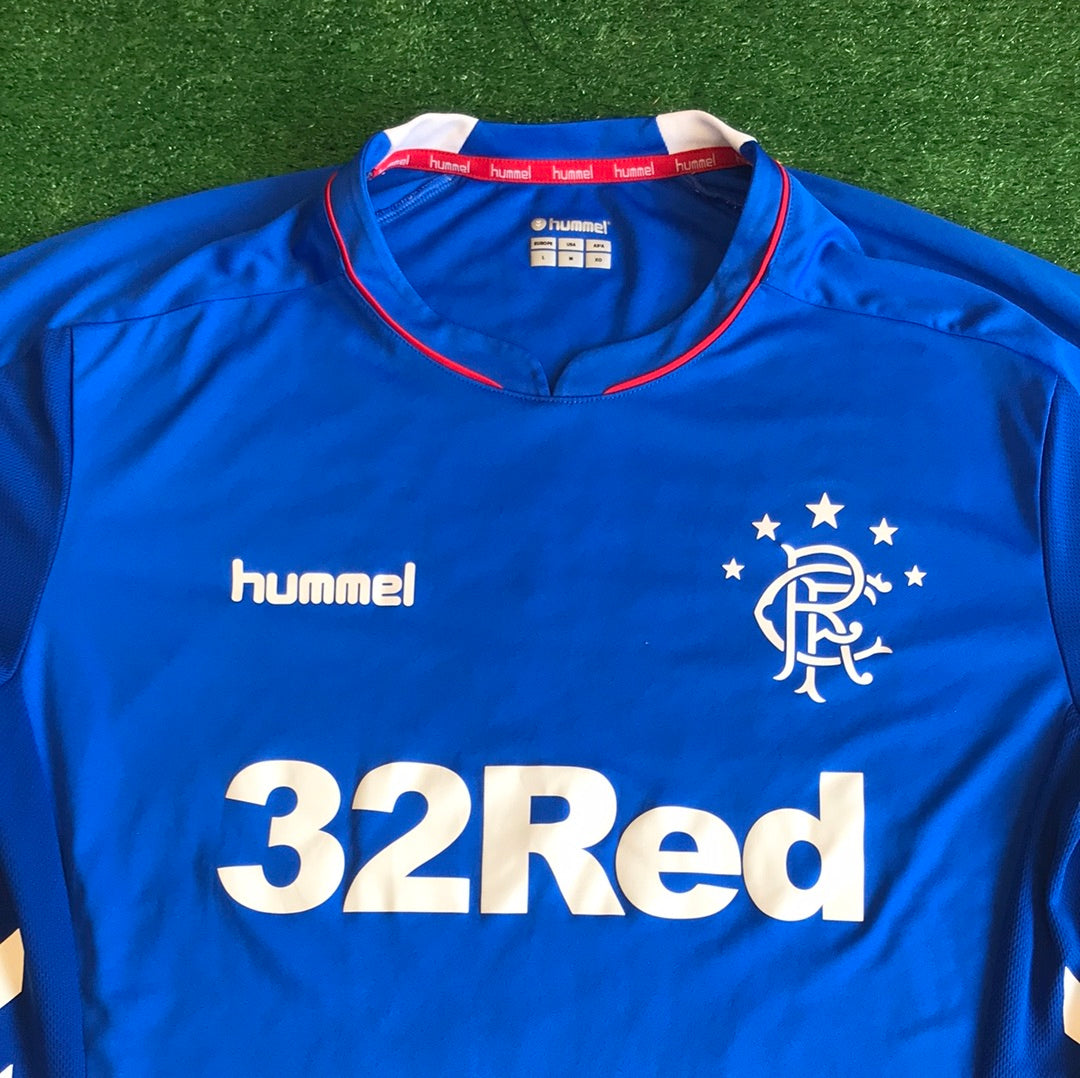 Rangers F.C. 2018/19 Home Shirt (Very Good) - Size L
