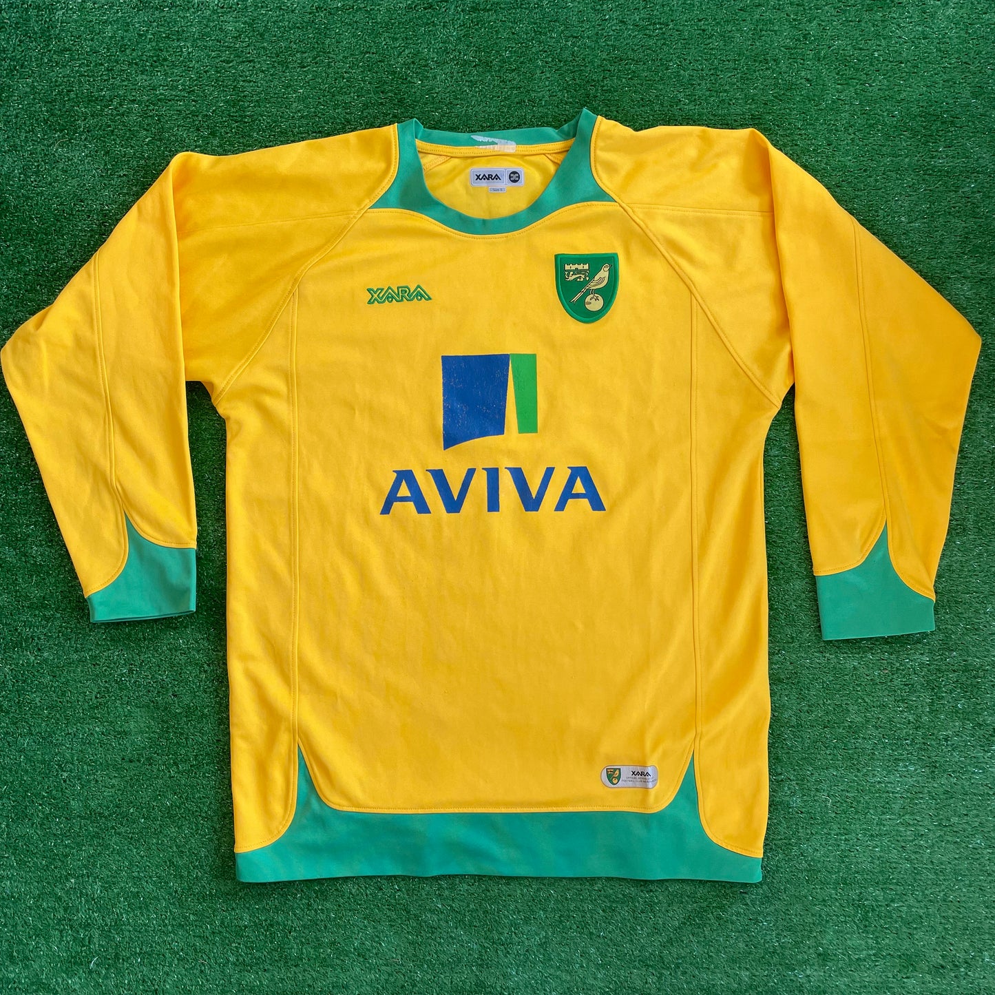 Norwich City 2008/09 L/S Home Shirt (Very Good) - Size S