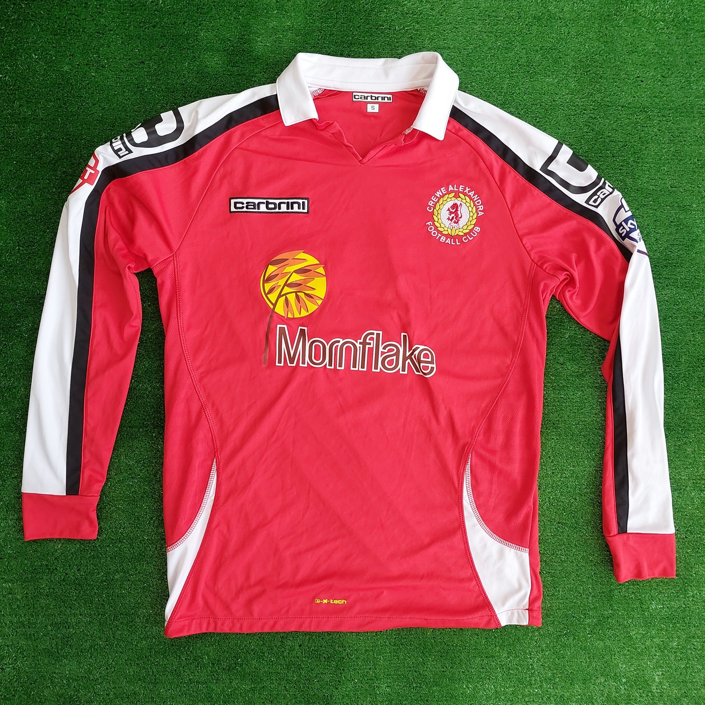 Crewe Alexandra 2014/15 L/S #7 Turton Home Shirt (Excellent) - Size S