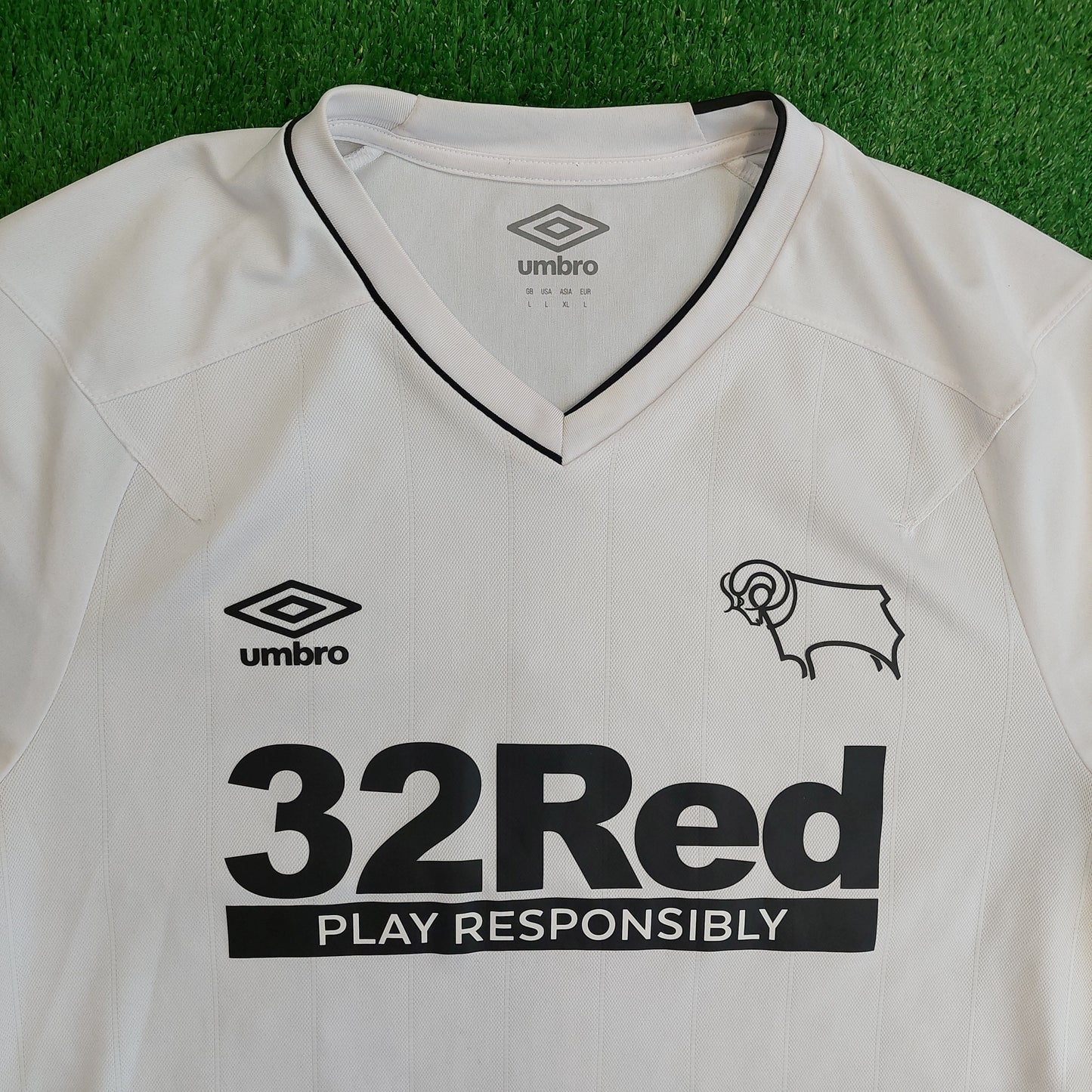 Derby County 2020/21 Home Shirt (Excellent) - Size L