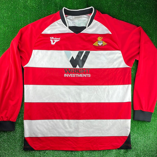 Doncaster Rovers 2009/10 L/S Home Shirt (Very Good) - Size XL