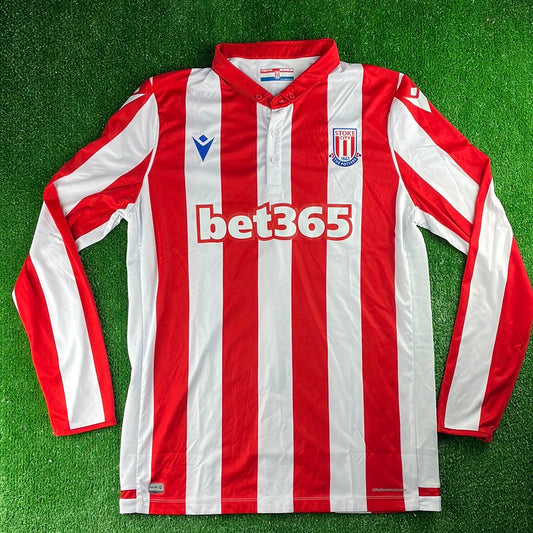Stoke City 2019/20 L/S Home Shirt (Excellent) - Size XXL